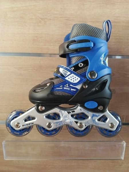 pasifik sport ışıklı çift sıra ayarlanabilir tekerlekli paten mor - 31-34