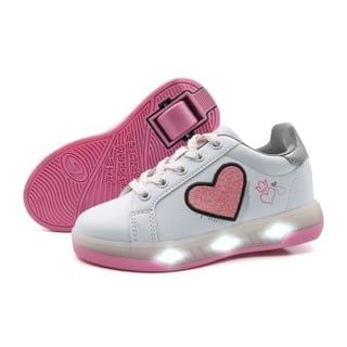 BREEZY ROLLERS 2195670 Tekerlekli Spor Ayakkabı Blast LED Işıklı beyaz/pembe