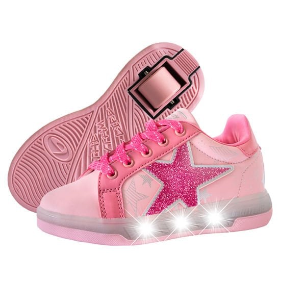 BREEZY ROLLERS 2195680 Tekerlekli Spor Ayakkabı Blast LED Işıklı gül/pembe