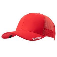 bauer team mesh snapback sr kırmızı şapka