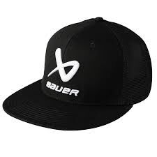 bauer core flat brim snapback sr siyah şapka