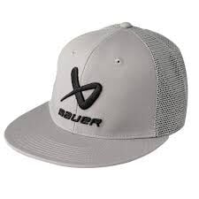 bauer core flat brim snapback sr gri şapka