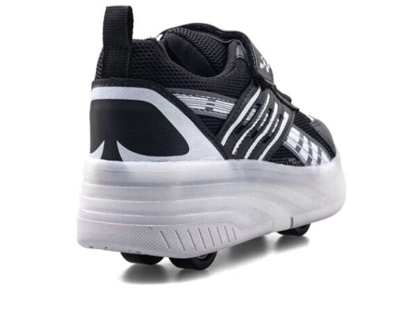 Carby tekerlekli ayakkabı siyah/beyaz/b.buz